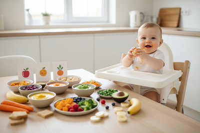 Calendrier de diversification alimentaire bébé : guide complet mois par mois (4 à 12 mois)