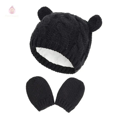 Bonnet et moufles pour bébé