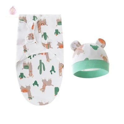 Couverture d'emmaillotage avec bonnet