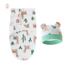 Couverture d'emmaillotage avec bonnet