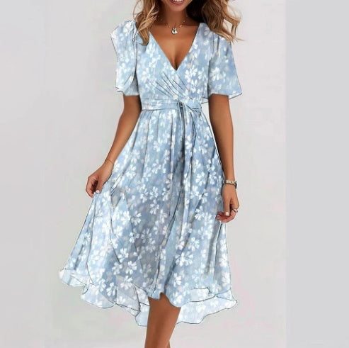 Robe d'été en mousseline de soie