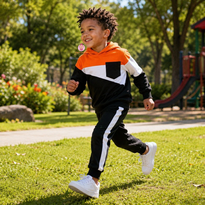 Ensemble jogging garçon à capuche