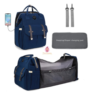 Sac à langer avec matelas intégré et accessoires - Mum&Choupinou