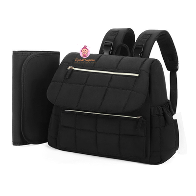 Sac à dos à langer matelassé