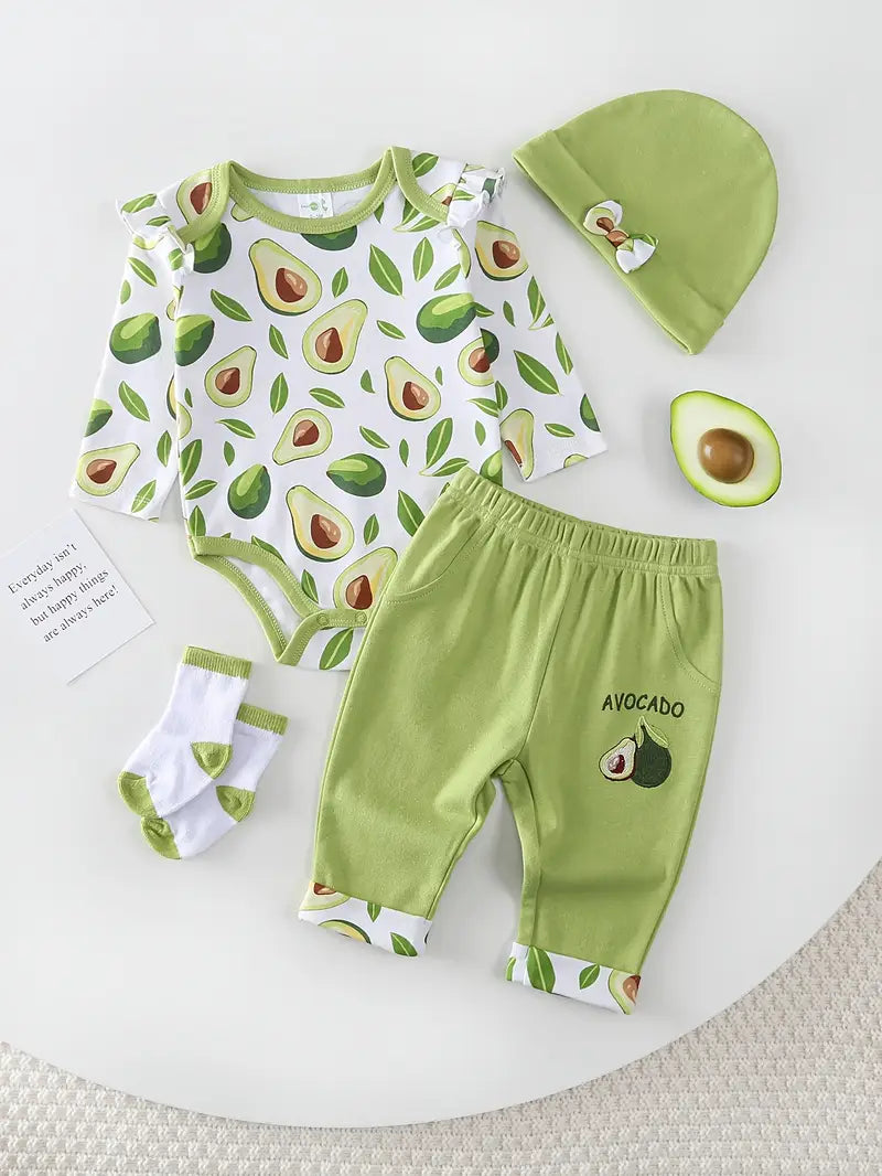 Ensemble 4 pièces bébé fille
