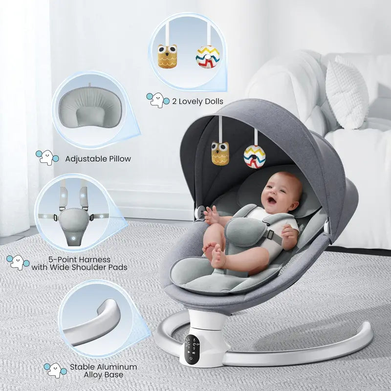 Balançoire électrique pour bébé.