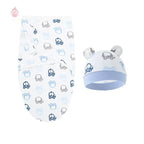Couverture d'emmaillotage avec bonnet - Mum&Choupinou