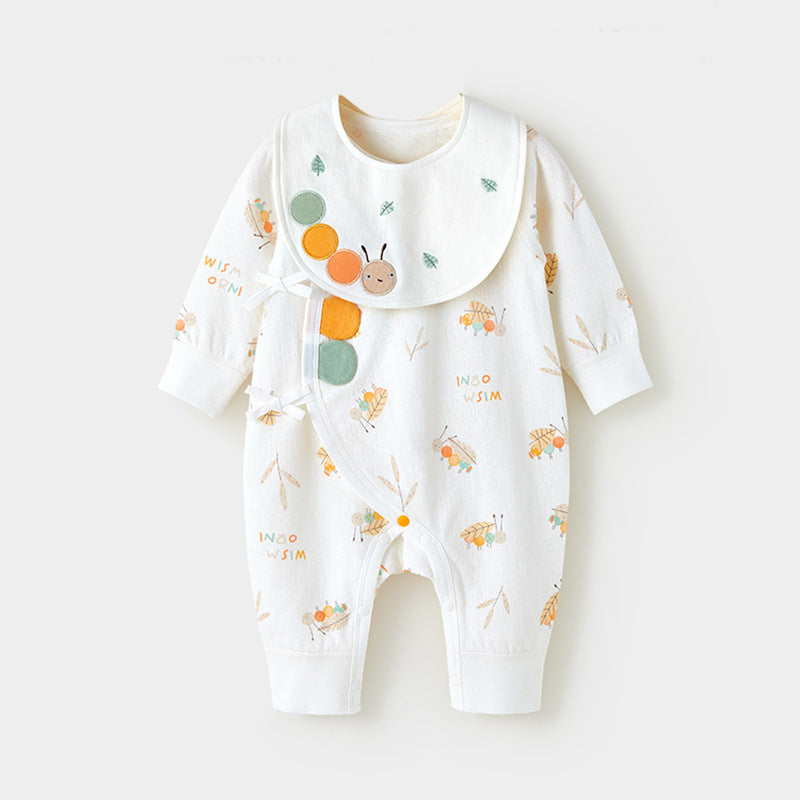 Barboteuse bébé avec bavoir - Mum&Choupinou #