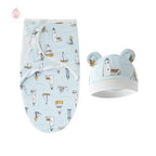 Couverture d'emmaillotage avec bonnet - Mum&Choupinou