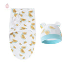 Couverture d'emmaillotage avec bonnet - Mum&Choupinou