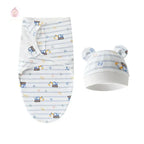 Couverture d'emmaillotage avec bonnet - Mum&Choupinou