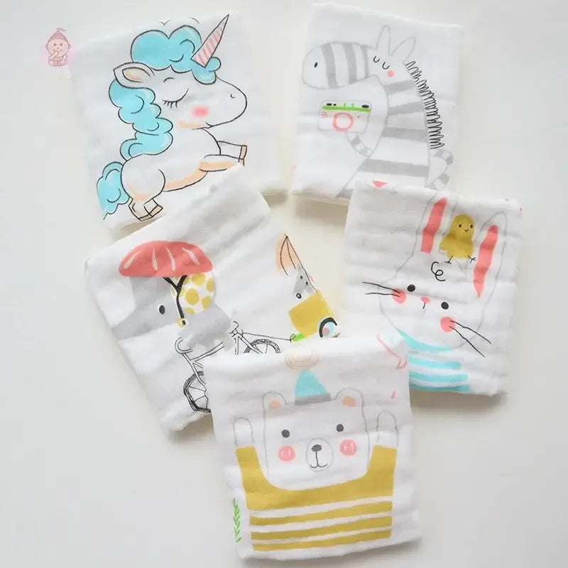Lot de 5 mini serviettes pour bébé - Mum&Choupinou