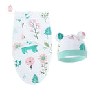 Couverture d'emmaillotage avec bonnet - Mum&Choupinou
