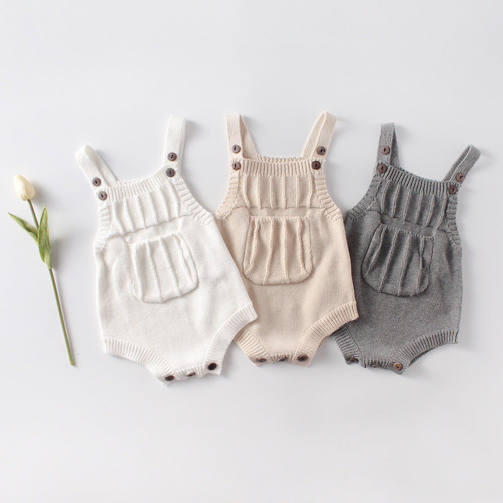 Body en laine tricotée pour fille