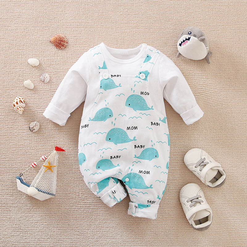 Combinaison bébé faux deux pièces