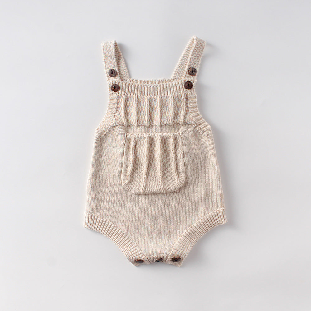 Body en laine tricotée pour fille