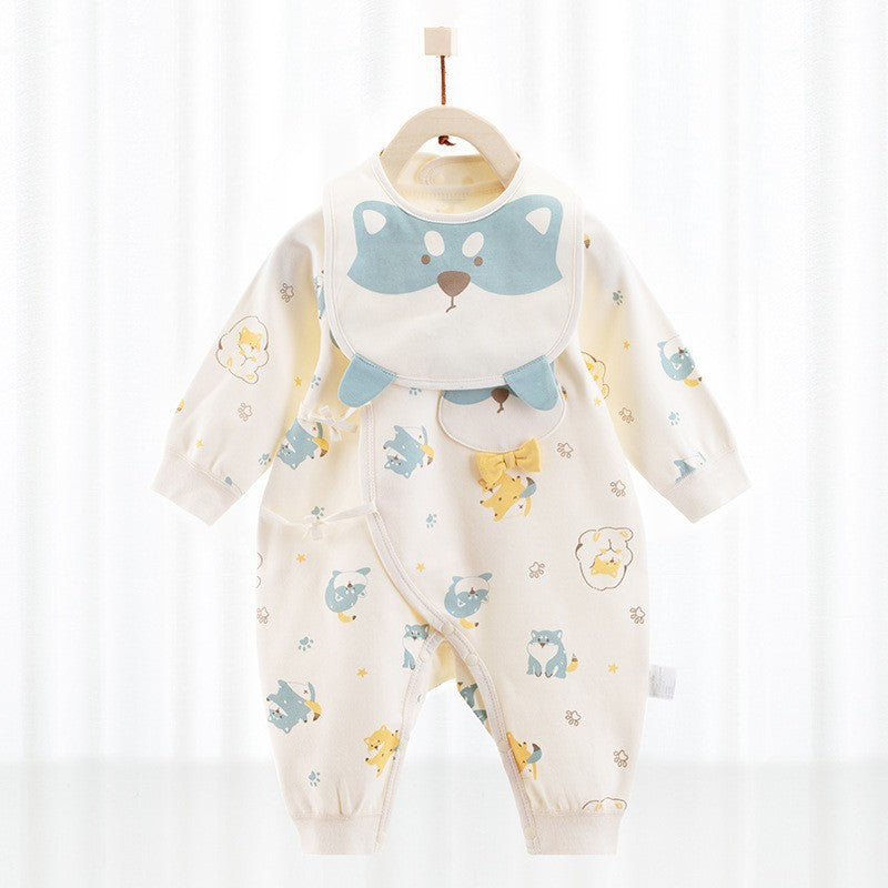 Barboteuse bébé avec bavoir - Mum&Choupinou #