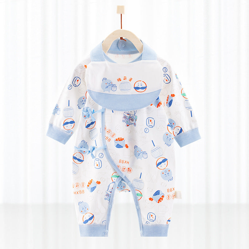 Barboteuse bébé avec bavoir - Mum&Choupinou #