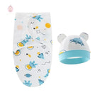 Couverture d'emmaillotage avec bonnet - Mum&Choupinou