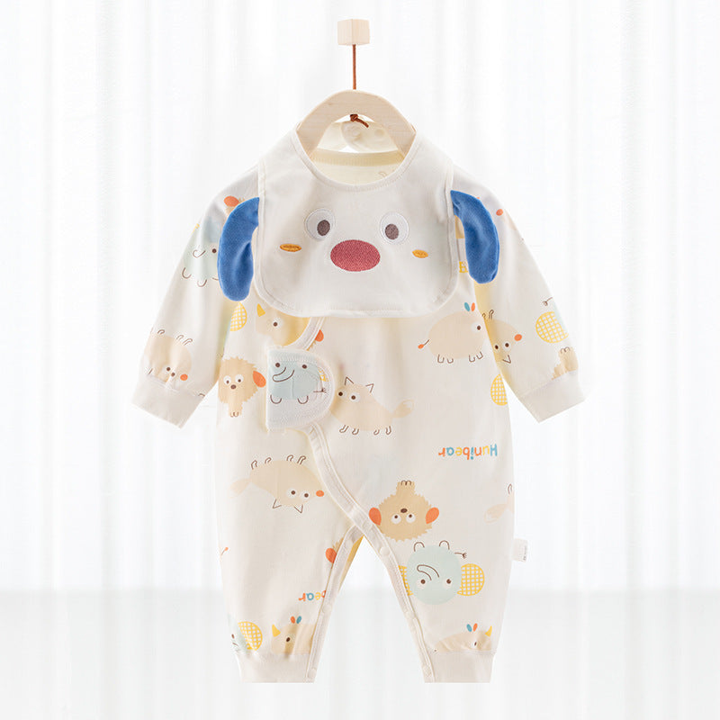 Barboteuse bébé avec bavoir - Mum&Choupinou #