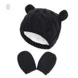 Bonnet et moufles pour bébé
