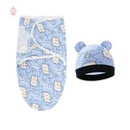 Couverture d'emmaillotage avec bonnet - Mum&Choupinou