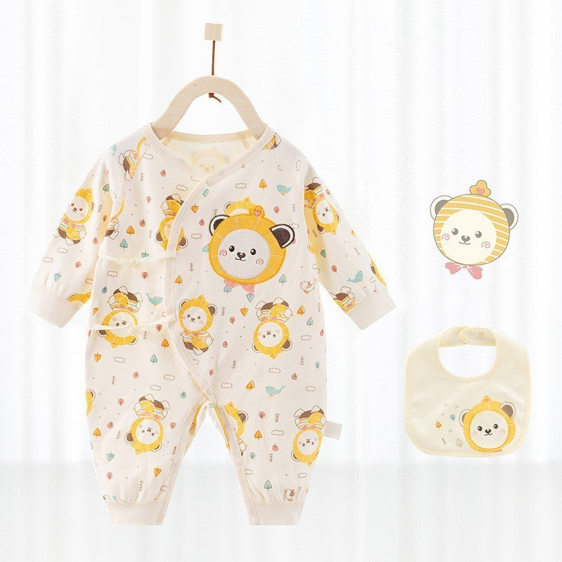 Barboteuse bébé avec bavoir - Mum&Choupinou #