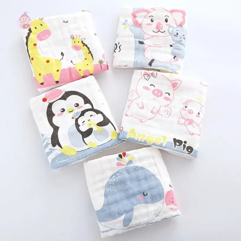 Lot de 5 mini serviettes pour bébé - Mum&Choupinou