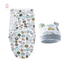 Couverture d'emmaillotage avec bonnet - Mum&Choupinou