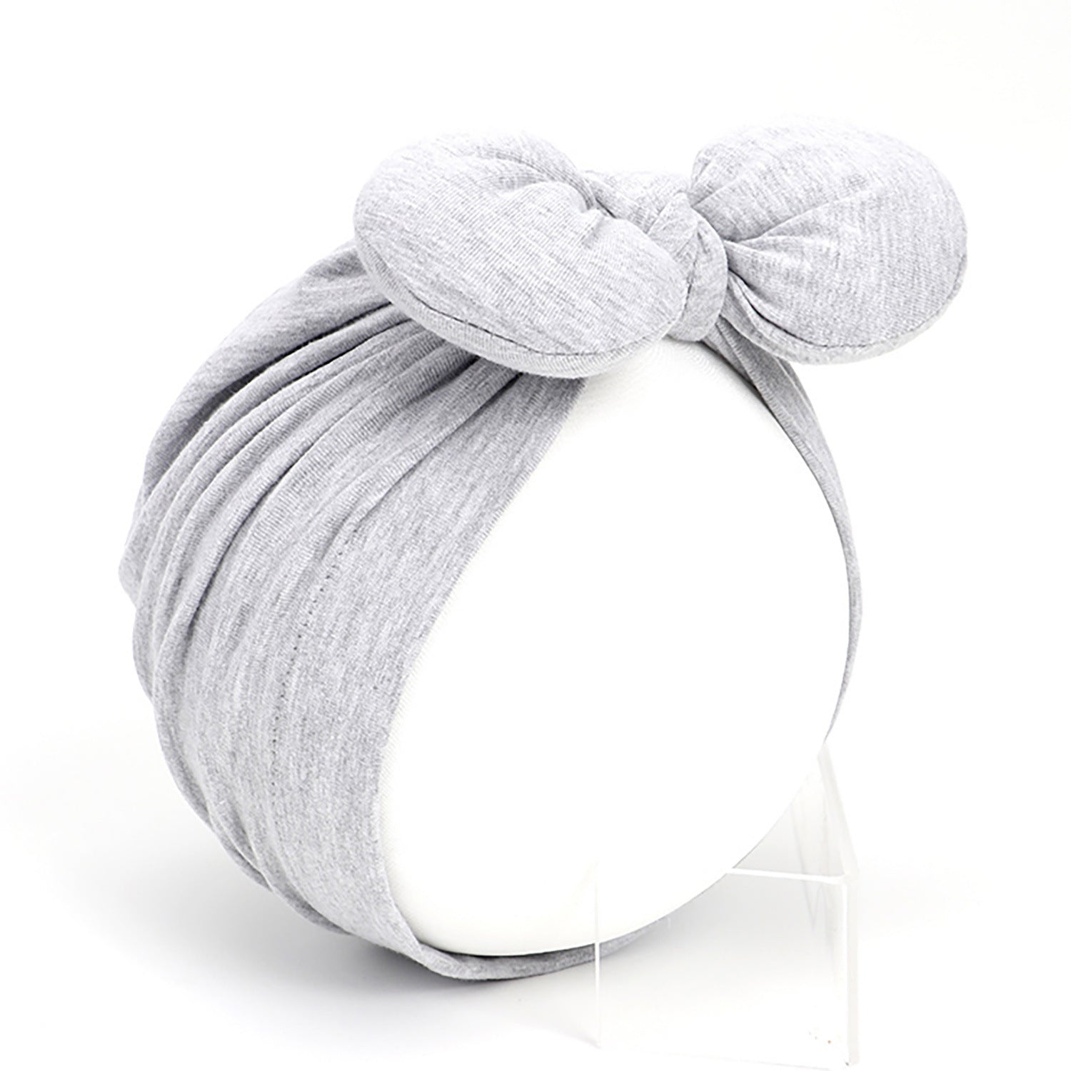Bonnet-turban à nœud papillon pour fille