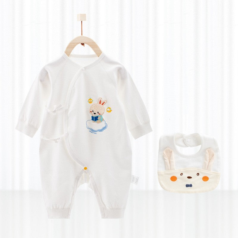Barboteuse bébé avec bavoir - Mum&Choupinou #