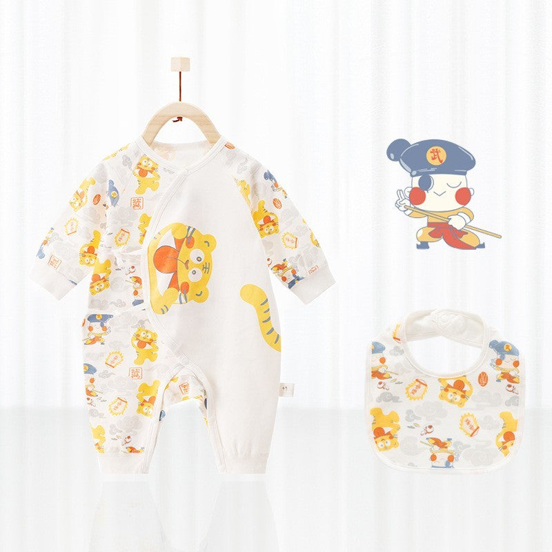 Barboteuse bébé avec bavoir - Mum&Choupinou #