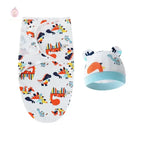 Couverture d'emmaillotage avec bonnet - Mum&Choupinou