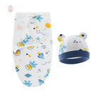 Couverture d'emmaillotage avec bonnet - Mum&Choupinou