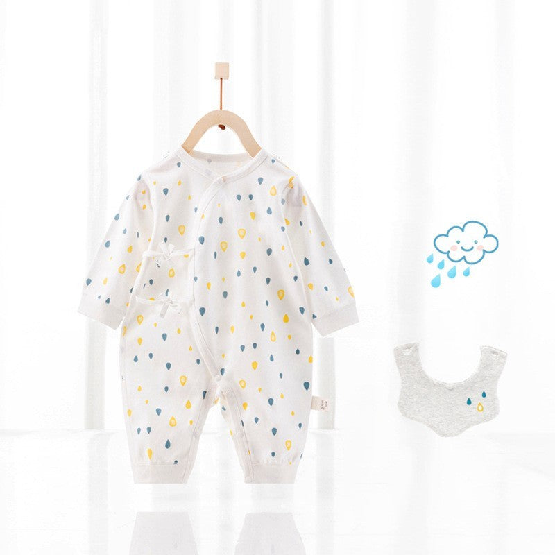 Barboteuse bébé avec bavoir - Mum&Choupinou #