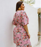 Combinaison courte fleurie pour femme