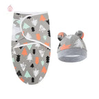 Couverture d'emmaillotage avec bonnet - Mum&Choupinou