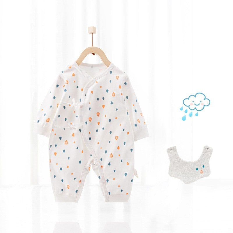 Barboteuse bébé avec bavoir - Mum&Choupinou #