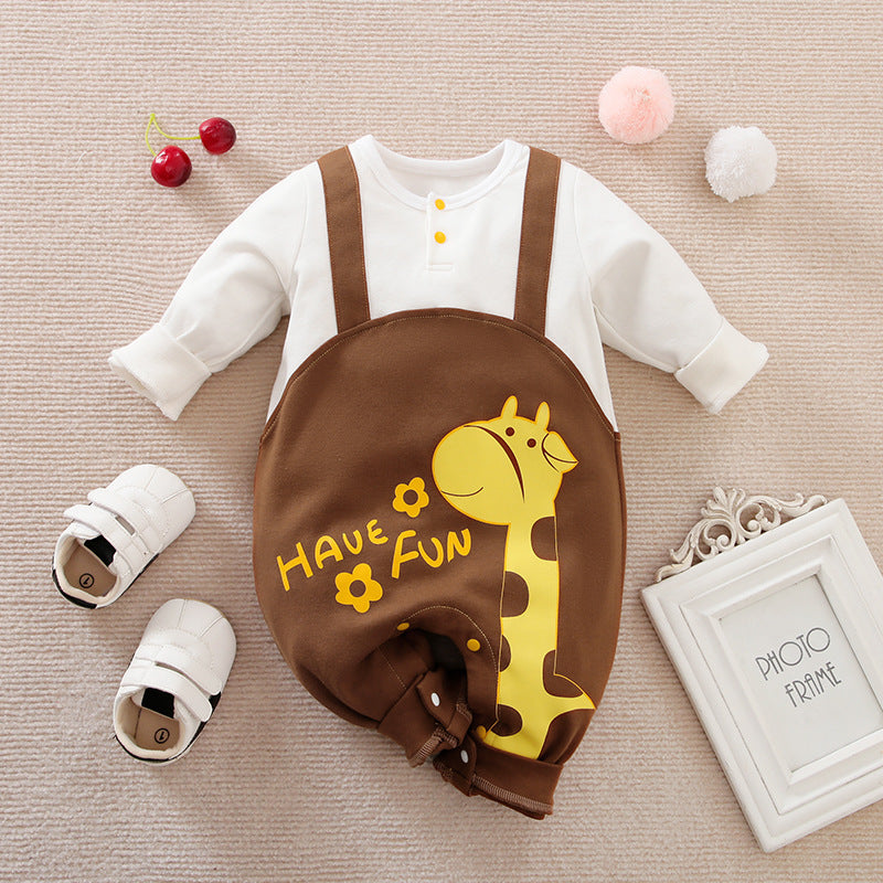 Combinaison bébé faux deux pièces