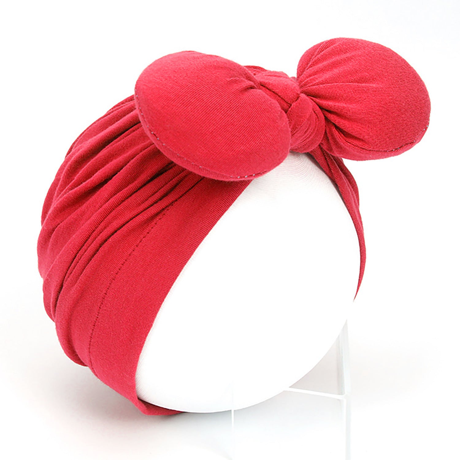Bonnet-turban à nœud papillon pour fille