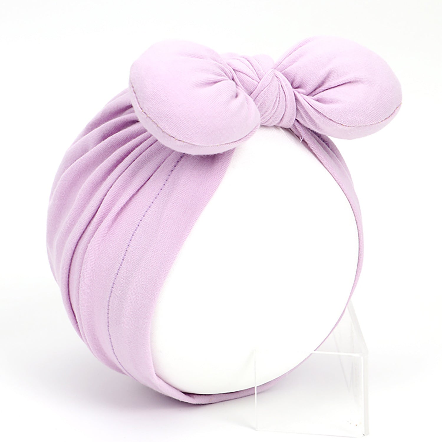 Bonnet-turban à nœud papillon pour fille