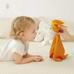 Doudou avec serviette en gaze