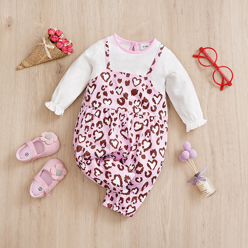 Combinaison bébé faux deux pièces
