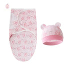 Couverture d'emmaillotage avec bonnet - Mum&Choupinou