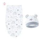 Couverture d'emmaillotage avec bonnet - Mum&Choupinou