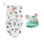 Couverture d'emmaillotage avec bonnet - Mum&Choupinou