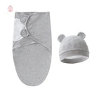 Couverture d'emmaillotage avec bonnet - Mum&Choupinou