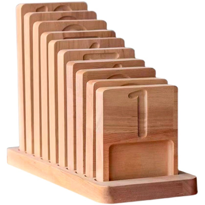 Ensemble de 10 planches de comptage Montessori
