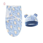 Couverture d'emmaillotage avec bonnet - Mum&Choupinou