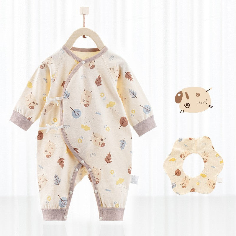 Barboteuse bébé avec bavoir - Mum&Choupinou #